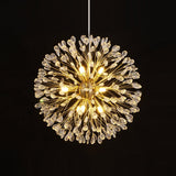 Lustre Cristal 9 Lumières Pissenlit pour Salon