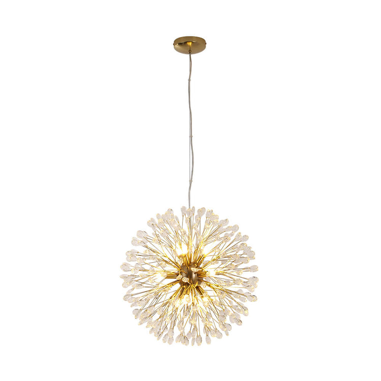 Lustre Cristal 9 Lumières Pissenlit pour Salon