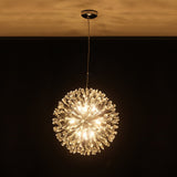 Lustre Cristal 9 Lumières Pissenlit pour Salon