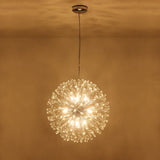 Lustre Cristal 9 Lumières Pissenlit pour Salon