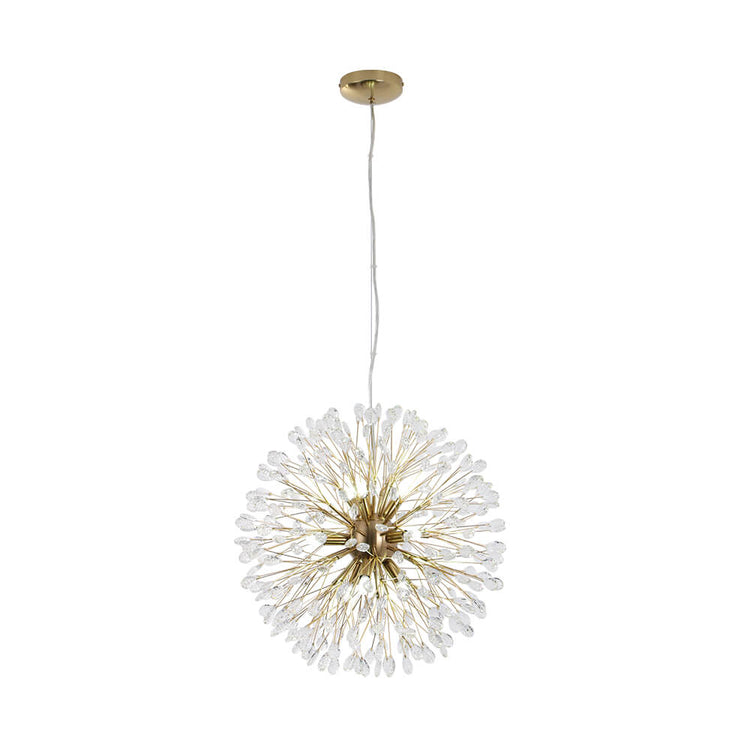 Lustre Cristal 9 Lumières Pissenlit pour Salon