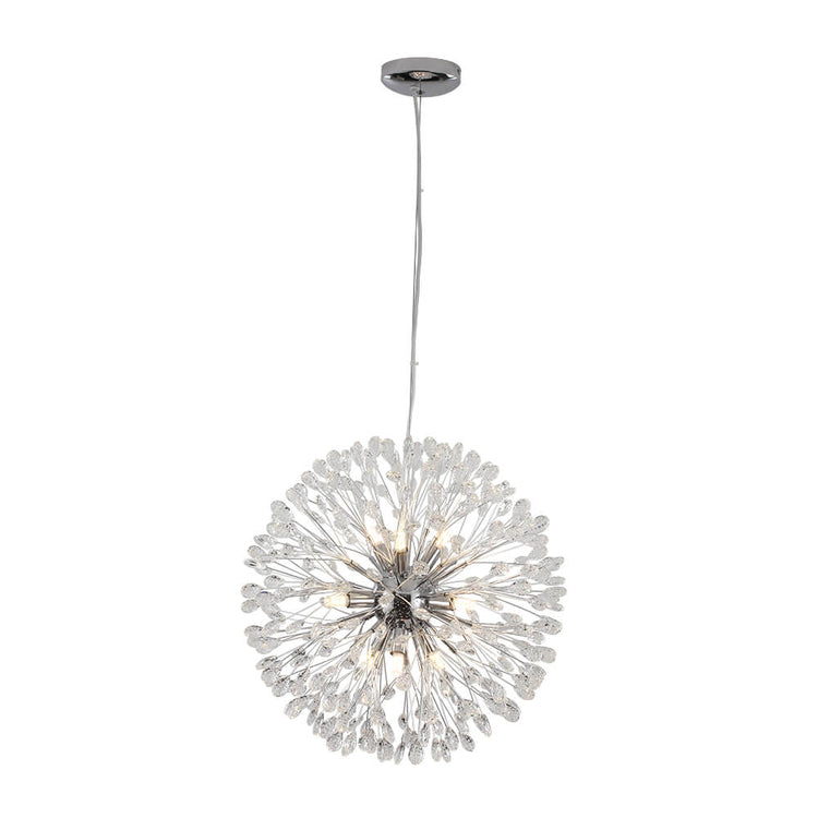 Lustre Cristal 9 Lumières Pissenlit pour Salon