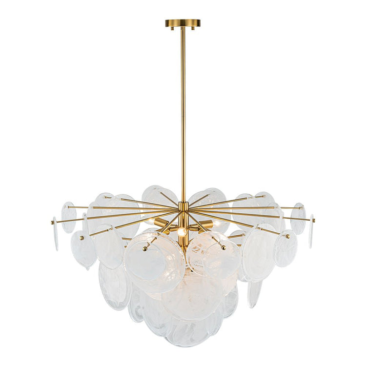 Lustre Cuisine 12 Lumières en Verre