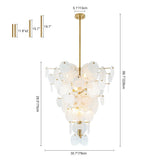 Lustre Cuisine 12 Lumières en Verre