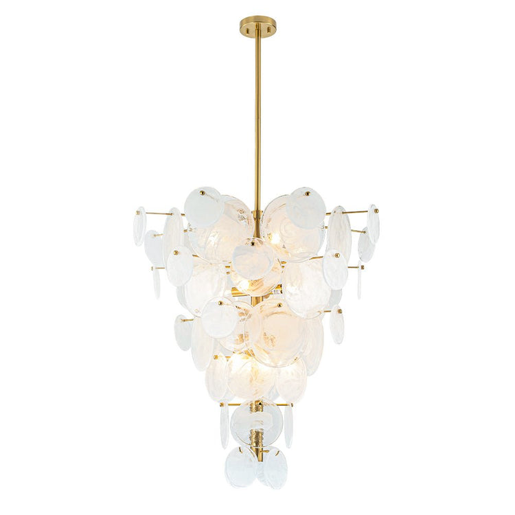 Lustre Cuisine 12 Lumières en Verre