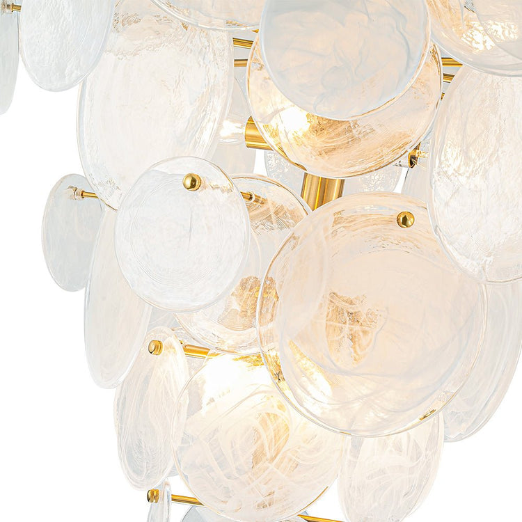 Lustre Cuisine 12 Lumières en Verre
