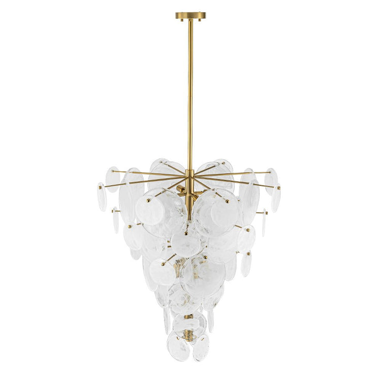Lustre Cuisine 12 Lumières en Verre