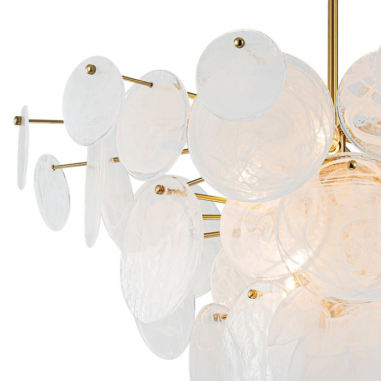 Lustre Cuisine 12 Lumières en Verre