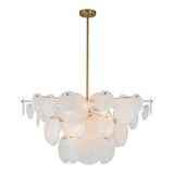 Lustre Cuisine 12 Lumières en Verre
