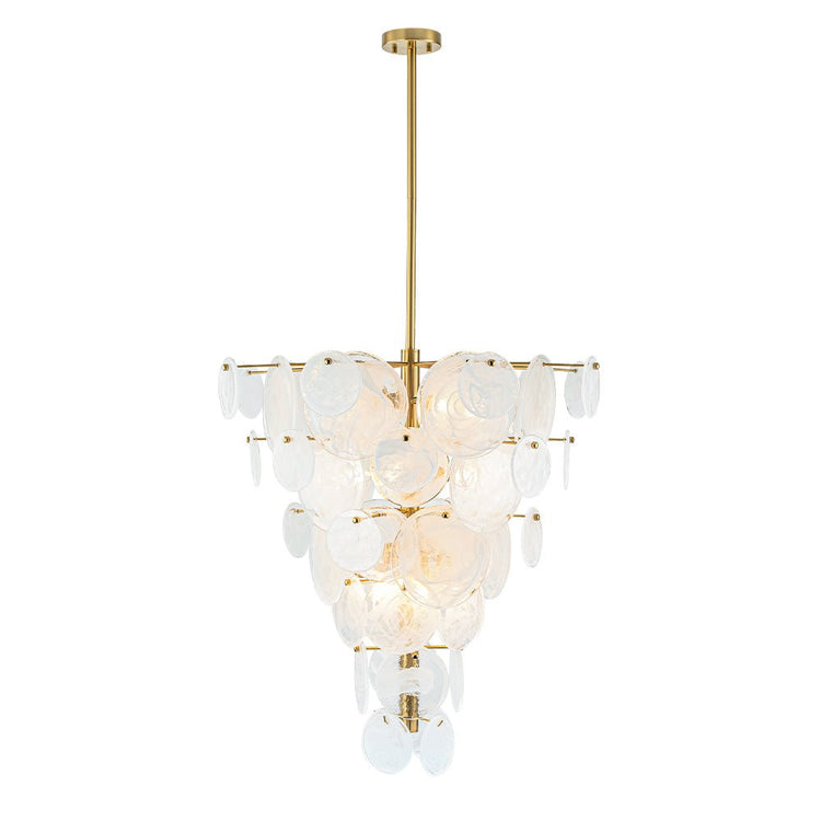 Lustre Cuisine 12 Lumières en Verre