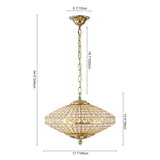 Lustre Salon Diamant en Cristal