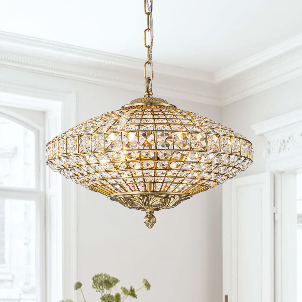 Lustre Salon Diamant en Cristal