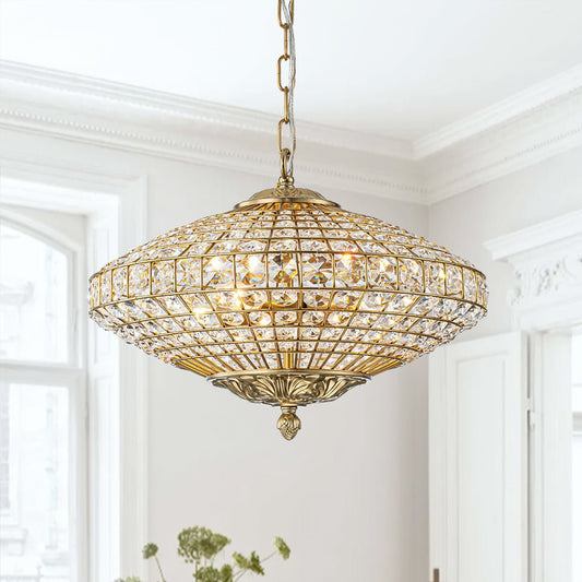 Lustre Salon Diamant en Cristal