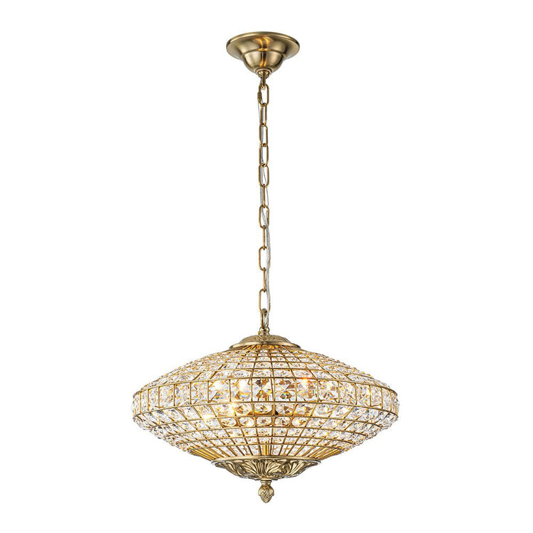 Lustre Salon Diamant en Cristal
