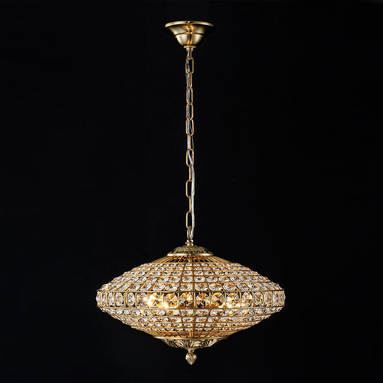 Lustre Salon Diamant en Cristal