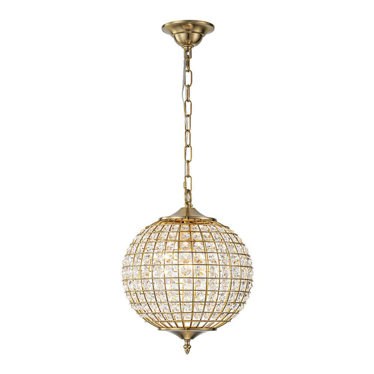 Lustre Salon Sphère en Cristal 32 cm