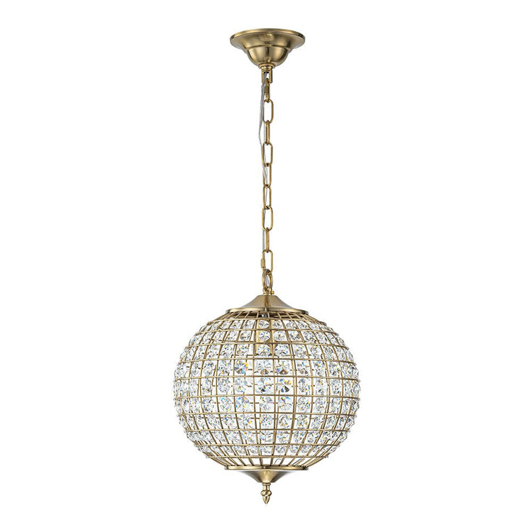 Lustre Salon Sphère en Cristal 32 cm