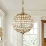 Lustre Salon Sphère en Cristal 32 cm