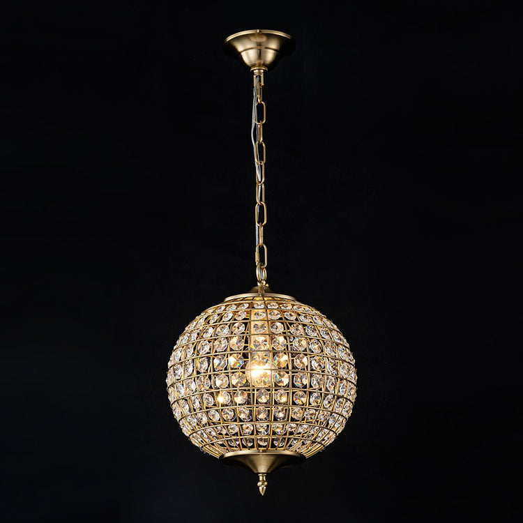 Lustre Salon Sphère en Cristal 32 cm