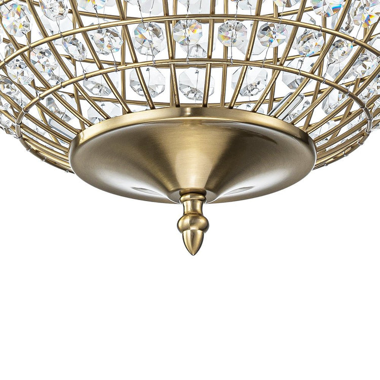 Lustre Salon Sphère en Cristal 32 cm