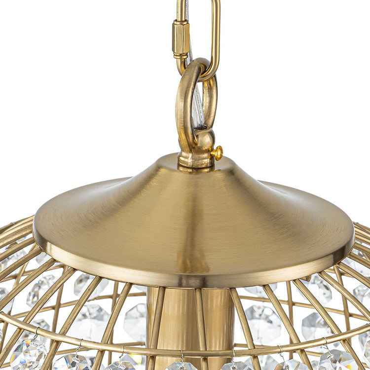 Lustre Salon Sphère en Cristal 32 cm