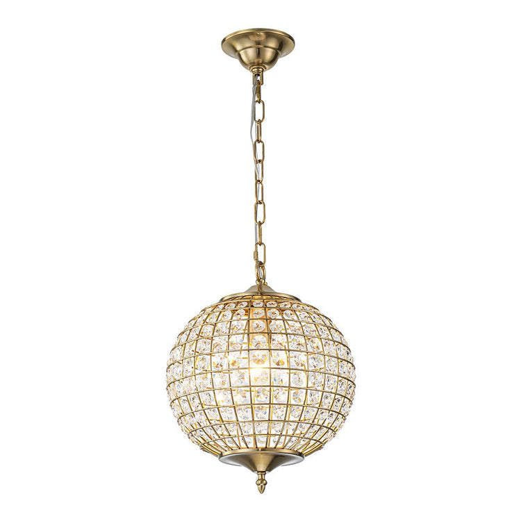 Lustre Salon Sphère en Cristal 32 cm