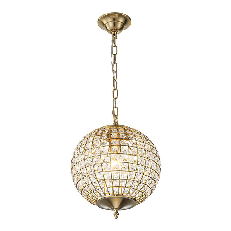 Lustre Salon Sphère en Cristal 32 cm