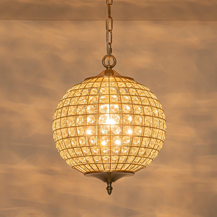 Lustre Salon Sphère en Cristal 32 cm