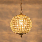 Lustre Salon Sphère en Cristal 32 cm
