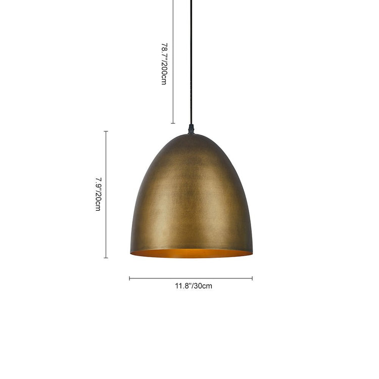 Suspension Salle à Manger en Laiton 30 cm