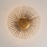 Lustre Salon Soleil en Métal Doré