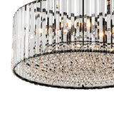 Lustre Salle à Manger en Cristal Noir