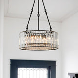 Lustre Salle à Manger en Cristal Noir