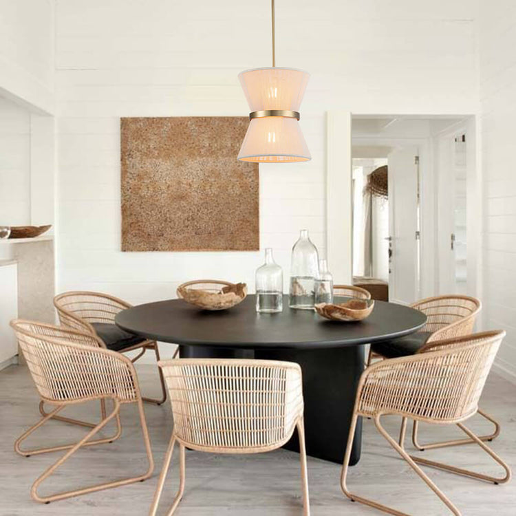 Suspension Salon Tambour en Verre