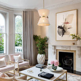 Suspension Salon Tambour en Verre