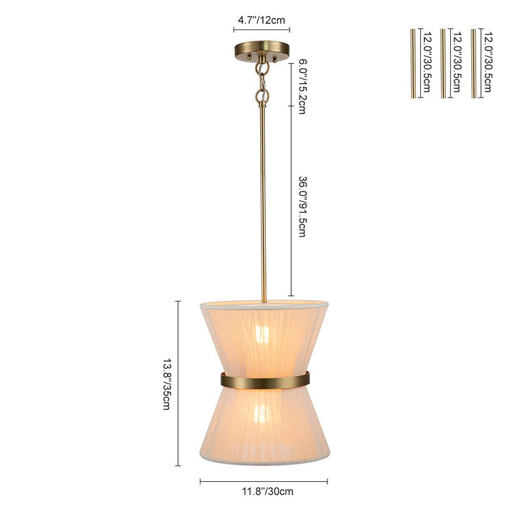 Suspension Salon Tambour en Verre