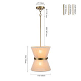 Suspension Salon Tambour en Verre