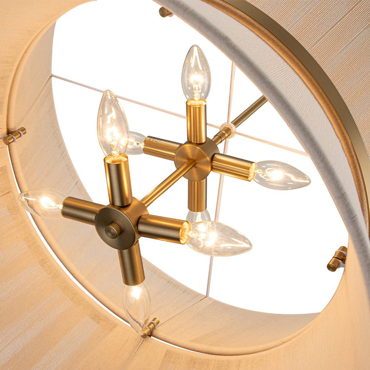 Suspension Salon Tambour en Verre