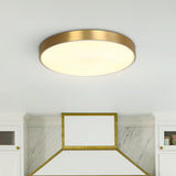 Plafonnier Salle de Bain Rond en Laiton