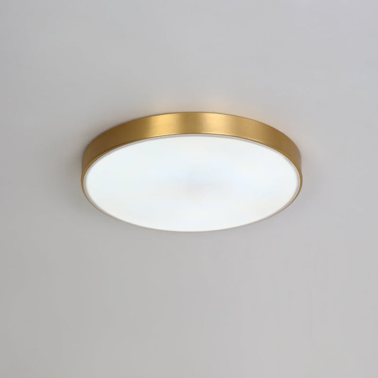 Plafonnier Salle de Bain Rond en Laiton