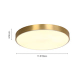 Plafonnier Salle de Bain Rond en Laiton
