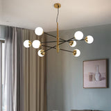 Lustre Salon Spoutnik en Laiton 120 cm
