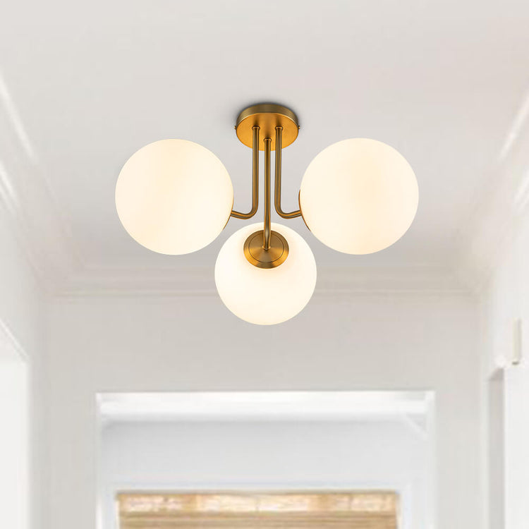 Plafonnier Chambre Spoutnik en Laiton