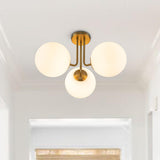 Plafonnier Chambre Spoutnik en Laiton