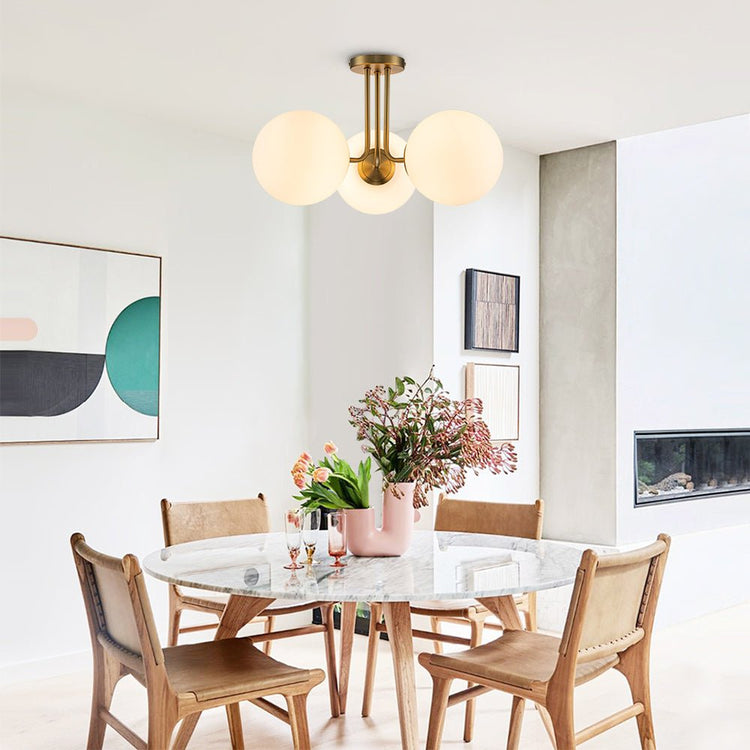 Plafonnier Chambre Spoutnik en Laiton