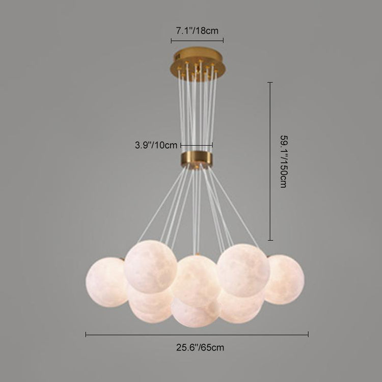 Lustre Salon Boule en Métal