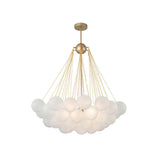 Lustre Salon Boule en Verre 80 cm
