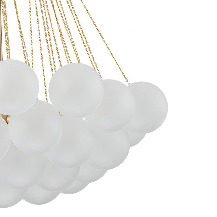 Lustre Salon Boule en Verre 80 cm