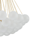 Lustre Salon Boule en Verre 80 cm