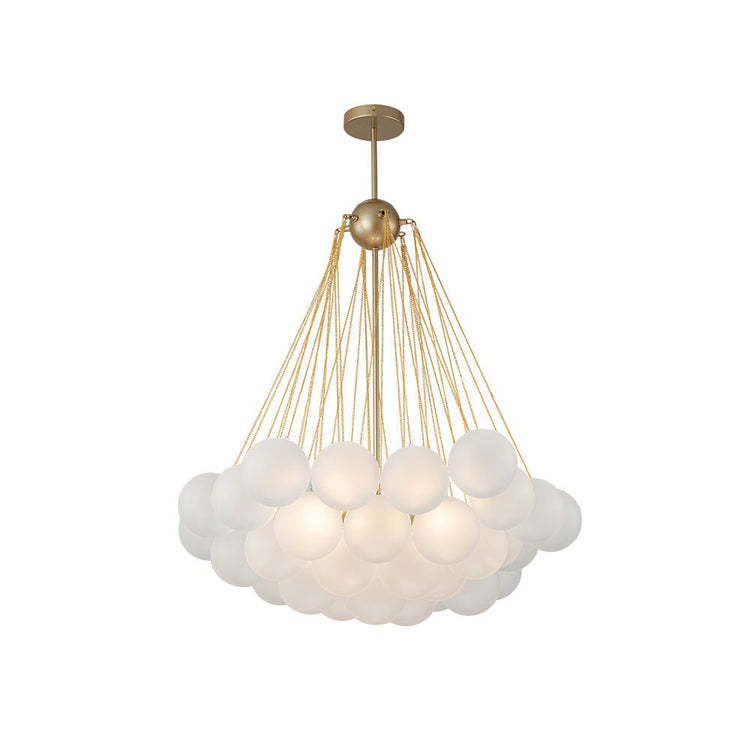 Lustre Salon Boule en Verre 80 cm